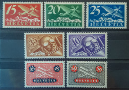 SWITZERLAND 1923/25 - MLH/canceled - Sc# C3, C4, C5, C6, C7, C8, C9 - Ungebraucht