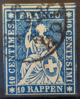 SWITZERLAND 1854 - Canceled - Sc# 16 - 10r - Usati