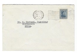 COVER CORREO URUGUAY - POR AVION - MONTEVIDEO - WINTERTHUR - SUIZA - 1936. - Uruguay