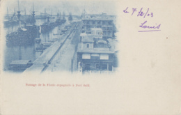 Egypte - Port-Said - Passage De La Flotte Espagnole - Marine Guerre Espagne - Postmarked 1903 - Port-Saïd