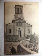 Carte Postale Chanas (38) L'Eglise ( Petit Format Noir Et Blanc Oblitérée ) - Chanas