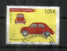 ANDORRA. Renault 4CV, Año 1947. Sello Usado 2019, 1a Calidad. And.Fr - Gebruikt