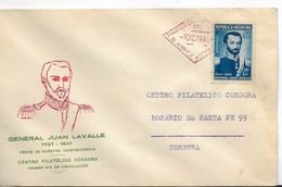 ARGENTINA 1941 GENERAL JUAN LAVALLE 1797 - 1841 INDEPENDENCE HEROE, MILITARY, FIRST DAY COVER - Autres & Non Classés