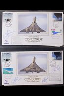 CONCORDE  2000 - 2003. A Magnificent Limited Edition Covers Collection Presented In A Red "Lindner" Covers Album With Ma - Non Classés