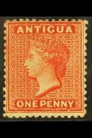 1872  1d Scarlet, Watermark Crown CC, Perf 12½, SG 14, Mint With Large Part Original Gum. For More Images, Please Visit  - Other & Unclassified