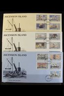 1981-2007 FIRST DAY COVER COLLECTION  ALL DIFFERENT Collection Of Unaddressed & Illustrated First Day Covers, Many With  - Ascension (Ile De L')