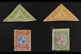 FRANZ JOSEPH LAND  1872-74 Austrian Polar Expedition Local Phantom Stamps, Two Rectangular Types (one With Toned Spots O - Sonstige & Ohne Zuordnung