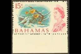 1967-71  15c Red, Yellow, Turquoise Blue & Carmine "Sea Garden" On Whiter Paper, SG 304a, Never Hinged Mint Marginal Exa - Andere & Zonder Classificatie