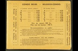 CONGO  1937 120f. Booklet, COB A5, Complete With Interleaving, Staples Removed, Fresh. For More Images, Please Visit Htt - Autres & Non Classés