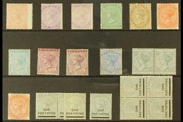 1865-1904 QUEEN VICTORIA SELECTION  A Mint Or Unused Range Which Includes 1865-1903 (wmk CC) 1d Pale Rose Unused (wing M - Bermudes