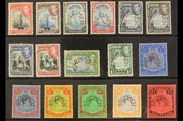 1938  Geo VI Set Complete, Perforated "Specimen", SG 110s/121ds, Very Fine Mint, Large Part Og. Rare Set. (16 Stamps) Fo - Bermudes
