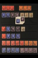 MIDDLE EAST FORCES  1942-47 INTERESTING USED COLLECTION Presented On Stock Pages That Includes 1942 Set (SG M1/5), 13½mm - Afrique Orientale Italienne