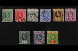 1913-19  Complete Set, SG 69/77, Good To Fine Cds Used, Fresh. (9 Stamps) For More Images, Please Visit Http://www.sanda - Iles Vièrges Britanniques