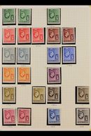 1937-1952 FINE MINT COLLECTION  In Hingeless Mounts On Leaves, COMPLETE For The Basic Issues, Includes 1938-47 Set With  - Iles Vièrges Britanniques