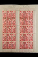 JAPANESE OCCUPATION  1942-44 8c Red Local Handstamps, SG J10, Two Never Hinged Mint Marginal/corner PLATE '2' And 'De La - Brunei (...-1984)