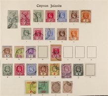 1900-1909 VALUABLE OLD TIME FINE USED COLLECTION.  An Attractive Collection Presented On Part Of An "Imperial" Album Pag - Kaimaninseln