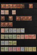 1880-1938 INTERESTING COLLECTION/ACCUMULATION  On Stock Pages, Mint & Used, Includes 1880 1d (x7, Various Plates, One Mi - Other & Unclassified