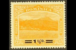 1920  1½d On 2½d Orange Surcharge With SHORT FRACTION BAR Variety, SG 60a, Never Hinged Mint, Very Fresh. For More Image - Dominica (...-1978)