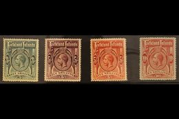 1912  3s To 10s Including 5s Maroon, SG 66 - 9, Very Fine Mint. (4 Stamps) For More Images, Please Visit Http://www.sand - Falkland