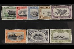 1933  Centenary Set Complete To 1s, SG 127/134, Very Fine And Fresh Mint. (8 Stamps) For More Images, Please Visit Http: - Falkland