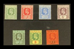 1906-12  Complete New Colours Set, SG 118/124, Very Fine Mint. (7 Stamps) For More Images, Please Visit Http://www.sanda - Fidschi-Inseln (...-1970)