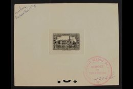 ALGERIA  1936 IMPERF DIE PROOF For The 50c 'Admiralty And Penon Lighthouse' Pictorial Design (SG 118, Yvert 112) Printed - Autres & Non Classés