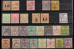 NEW CALEDONIA  1891-1904 MINT SELECTION On A Stockcard, All Different, Includes 1891-92 10c On 30c & 10c On 40c, 1892-93 - Other & Unclassified