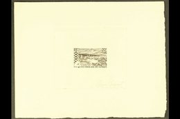 SOMALI COAST  SUNKEN DIE PROOF For The 1965 20fr "Tadjourah", As Yvert 323, But Printed In Black On Sunken Card, Signed  - Andere & Zonder Classificatie