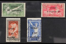 SYRIA  1924 Olympic Games Set (of France) Surcharged, Yv 122/25, SG 139/42, Fine Used (4 Stamps) For More Images, Please - Other & Unclassified