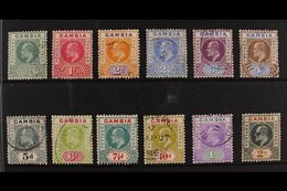 1904-06  KEVII Definitive Complete Set, MCA Wmk, SG 57/68, Fine Used (12 Stamps) For More Images, Please Visit Http://ww - Gambia (...-1964)