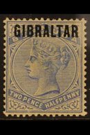 1886  2½d Ultramarine Of Bermuda Overprinted "GIBRALTAR", SG 4, Fine Mint. For More Images, Please Visit Http://www.sand - Gibraltar