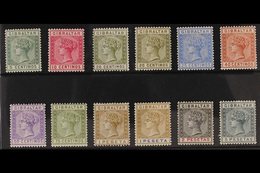 1889  Spanish Currency Set Complete, SG 22/33, Very Fine Mint. (12 Stamps) For More Images, Please Visit Http://www.sand - Gibraltar
