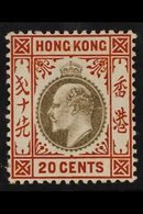 1904  20c Slate And Chestnut, Wmk MCA, SG 83, Fine Mint. For More Images, Please Visit Http://www.sandafayre.com/itemdet - Other & Unclassified