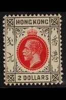 1921  $2 Carmine And Grey Black, Wmk Script, Geo V, SG 130, Very Fine Mint. For More Images, Please Visit Http://www.san - Autres & Non Classés