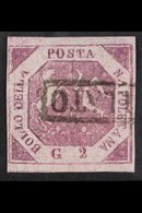 NAPLES  1859 - 61 2g Violet Lilac, Type I, POSTAL FORGERY, Sass F1a, Very Fine Used. Signed E. Diena. For More Images, P - Zonder Classificatie