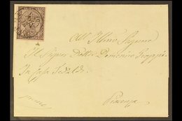 PARMA  1857 Cover To Piacenza Franked Superb Copy Of 1852 15c, Sass 3, With Crisp Parma 21 Nov 57 Cds Cancel. For More I - Ohne Zuordnung