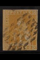 TUSCANY  1857 1s Ochre, Wmk Wavy Lines, Sass 11, Very Fine Used. Lovely Example Of This Delicate Stamp With Clear To Lar - Zonder Classificatie