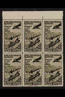 GENERAL ISSUES  1934 25L Olive-black Air Abruzzi, BLOCK OF SIX, Sassone 30, SG 75, Never Hinged Mint. For More Images, P - Other & Unclassified