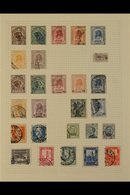 SOMALIA  1903-1955 USED COLLECTION On A Pair Of Old Album Pages. Includes 1903 Benadir Complete Set (Sass S1, SG 1/7), 1 - Other & Unclassified
