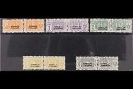 SOMALIA  PARCEL POST 1923 Overprints Complete Unissued Set, Sassone 10/14 (see Note After SG P31 - Stamps Overprinted Wi - Andere & Zonder Classificatie