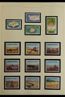1972-1979 COMPREHENSIVE SUPERB NEVER HINGED MINT COLLECTION  In Hingeless Mounts On Leaves, All Different Complete Sets, - Jordanie