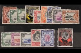 1935-37  Complete Pictorial Set, SG 110/123, Plus 5c Rope Joined To Sail, Very Fine Mint. (15 Stamps) For More Images, P - Vide