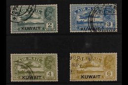1933-34  Air Post "overprinted" Stamps Of India Complete Set, SG 31/34, Very Fine Used (4 Stamps) For More Images, Pleas - Koweït