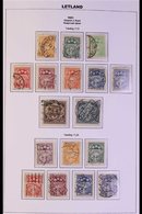 1921-38 SEMI-SPECIALIZED USED COLLECTION  With Many Complete Sets, Different Watermarks & Imperfs, Neatly Presented In A - Lettonie
