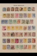 1867 - 1923 TREMENDOUS COLLECTION  ON "IMPERIAL" ALBUM PAGES.  A Wonderful Mint & Used Collection On 5 SG "Imperial" Alb - Straits Settlements