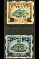 KEDAH  1919 50c On $2 And $1 On $3, SG 24/25, Very Fine Mint. (2) For More Images, Please Visit Http://www.sandafayre.co - Other & Unclassified