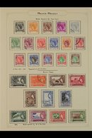 MALACCA  1949-1971 VERY FINE USED COLLECTION On Leaves, All Different, Includes 1949-52 KGVI Most Vals To $1, Plus $2 &  - Other & Unclassified