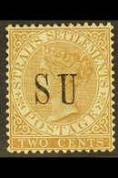 SUNGEI UJONG  1882 2c Brown "S U" Overprint Without Stops, SG 13, Fine Mint Part Og, Fresh Colour. For More Images, Plea - Other & Unclassified