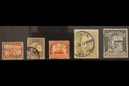 1899-1901  Complete Set, SG 31/35, Fine Used. (5 Stamps) For More Images, Please Visit Http://www.sandafayre.com/itemdet - Malta (...-1964)
