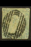 1859  2d Blue "LAPIROT", Worn Impression, SG 39, Used, Spacefiller In Poor Condition With Close Margins, A Damaged Corne - Maurice (...-1967)